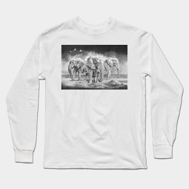 The Old Guard Long Sleeve T-Shirt by Mightyfineart